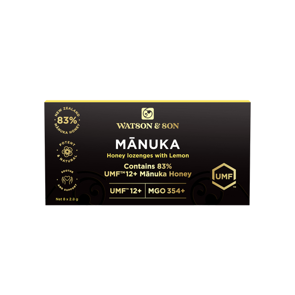 UMF 12+/MGO 354+ Mānuka Honey with Lemon Lozenges