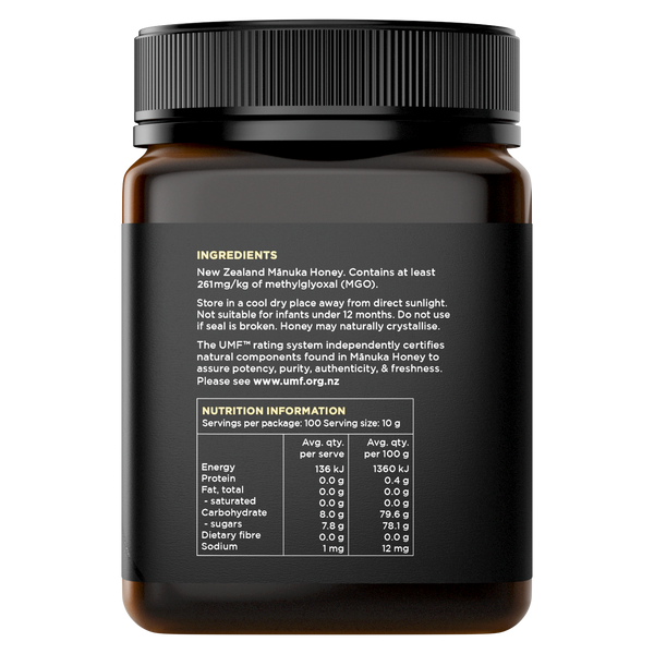 UMF 10+/MGO 261+ Mānuka Honey