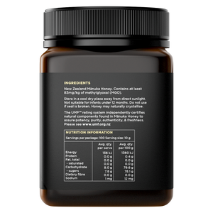 UMF 5+/MGO 83+ Mānuka Honey