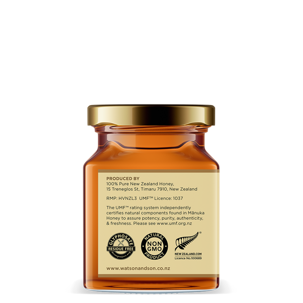UMF 25+/MGO 1200+ 250g Mānuka Honey Glass Jar