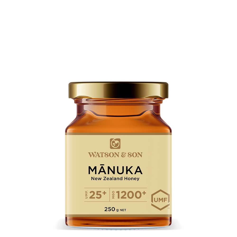 UMF 25+/MGO 1200+ 250g Mānuka Honey Glass Jar