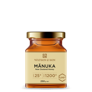 UMF 25+/MGO 1200+ 250g Mānuka Honey Glass Jar