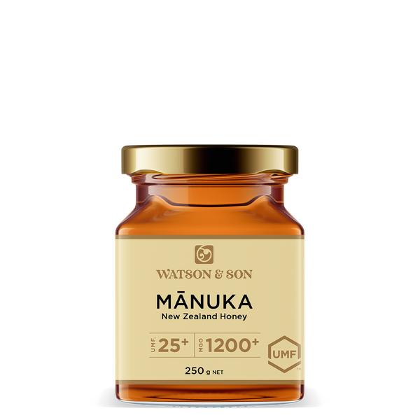 UMF 25+/MGO 1200+ 250g Mānuka Honey Glass Jar