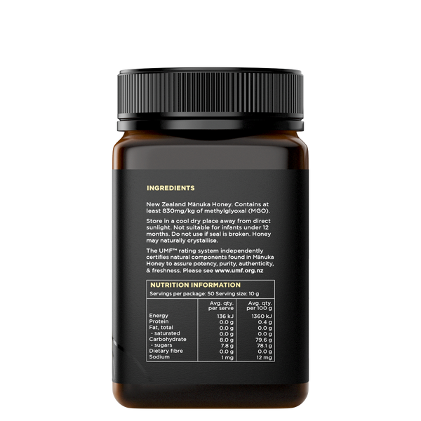 UMF 20+/MGO 830+ Mānuka Honey
