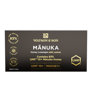 UMF 10+/MGO 261+ Mānuka Honey with Lemon Lozenges