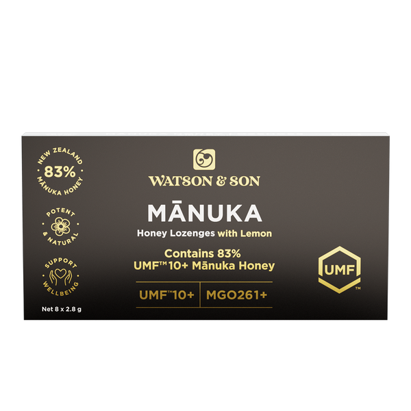 UMF 10+/MGO 261+ Mānuka Honey with Lemon Lozenges